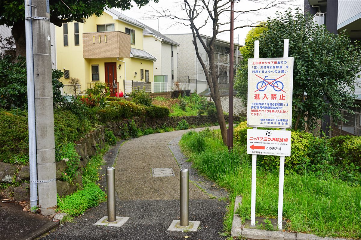 せせらぎ緑道の歩道
